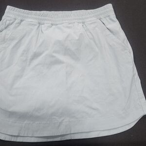 Light Gray Skirt with Pockets